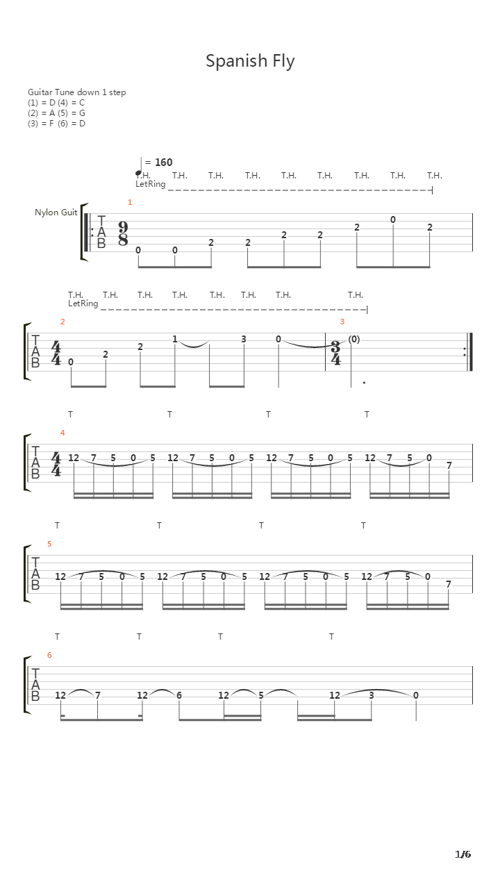 Spanish Fly吉他谱