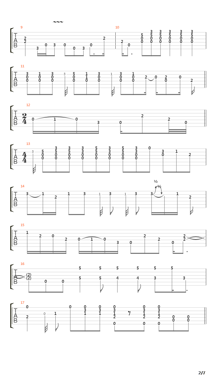 Key To The Highway吉他谱