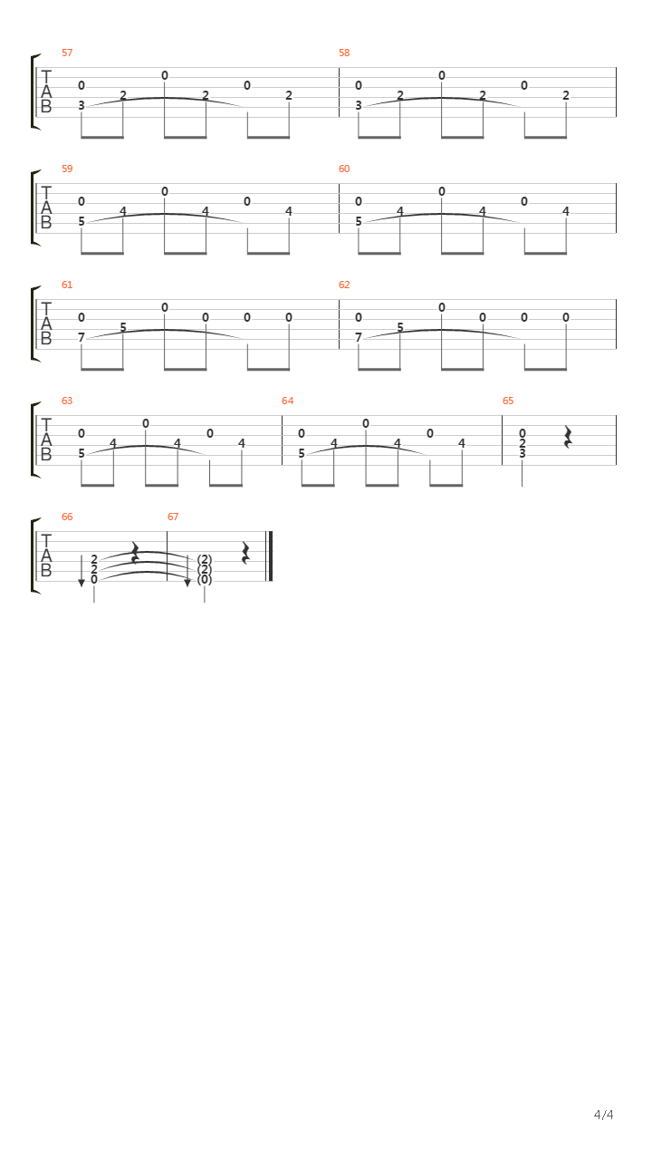 Interstellar (Main Theme)吉他谱