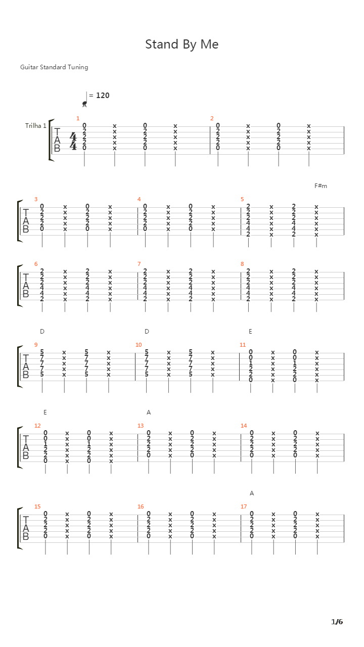 Stand By Me吉他谱