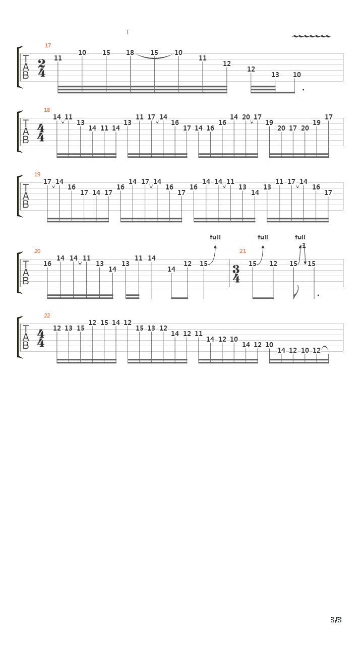 Speed Kills (Arpeggios)吉他谱