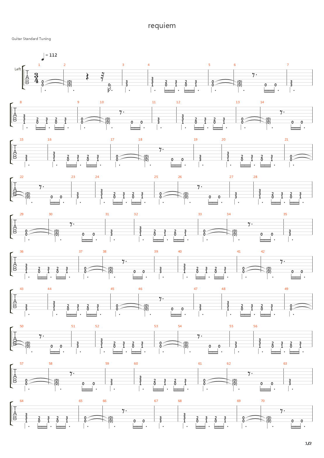 Requiem吉他谱
