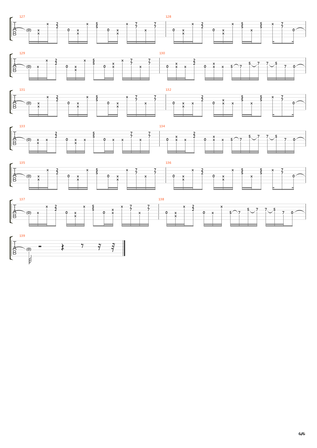 Kung Fu吉他谱
