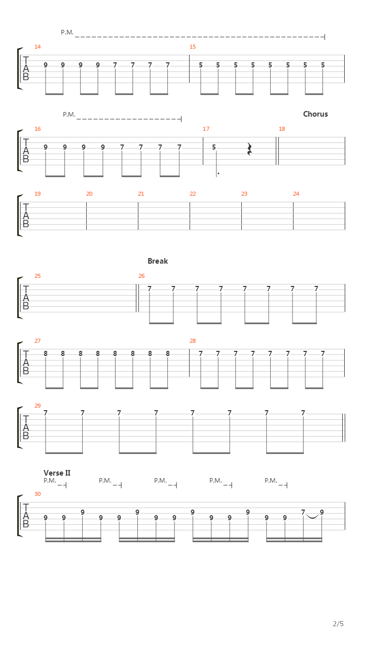 Et Cetera吉他谱