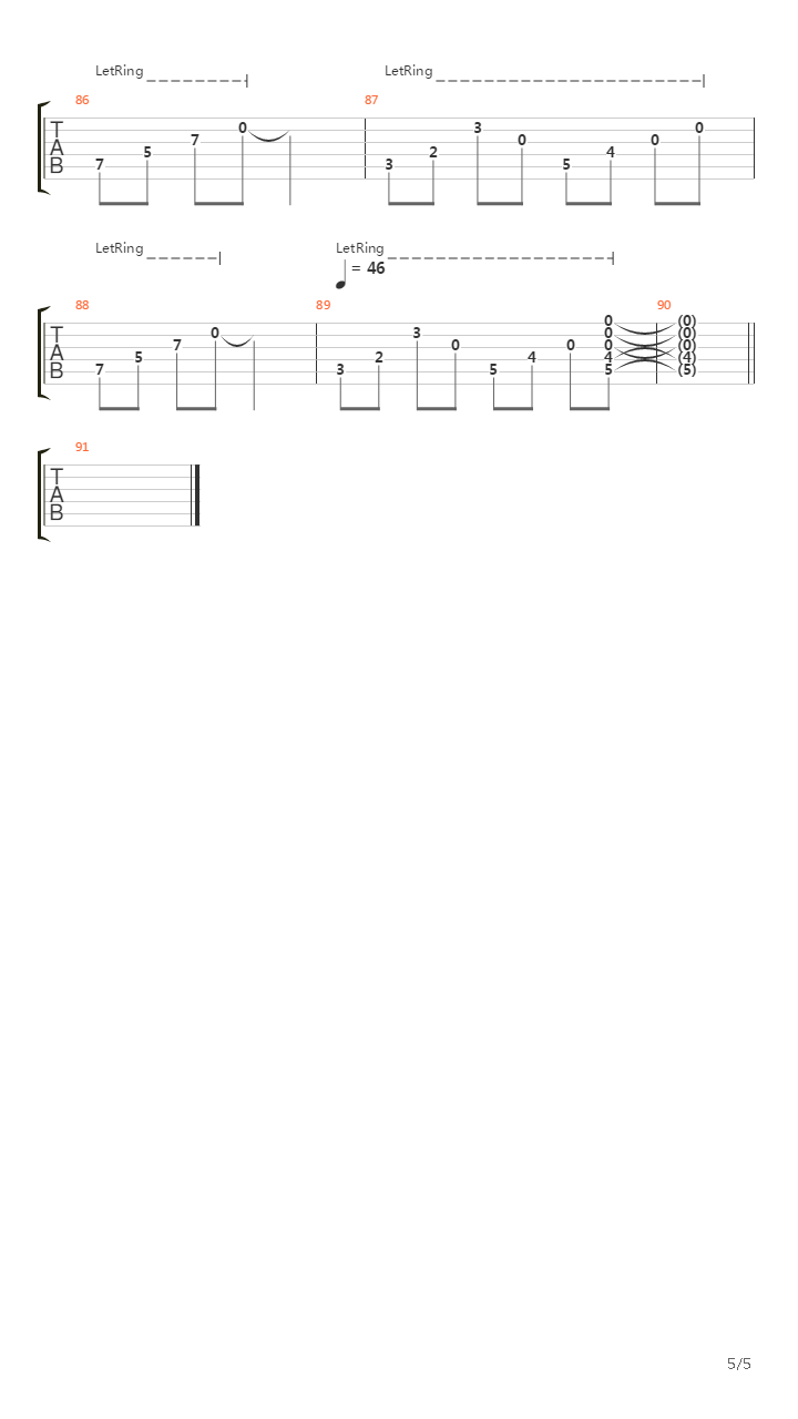 Et Cetera吉他谱