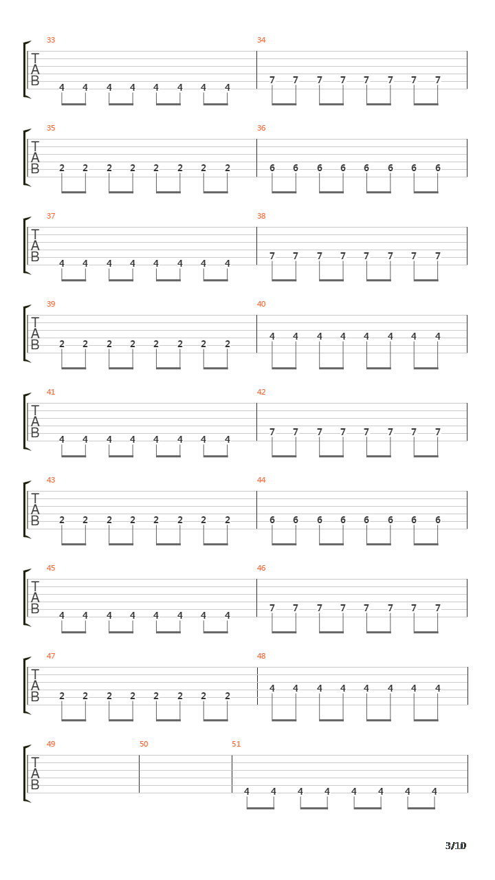 Mighty Long Fall吉他谱