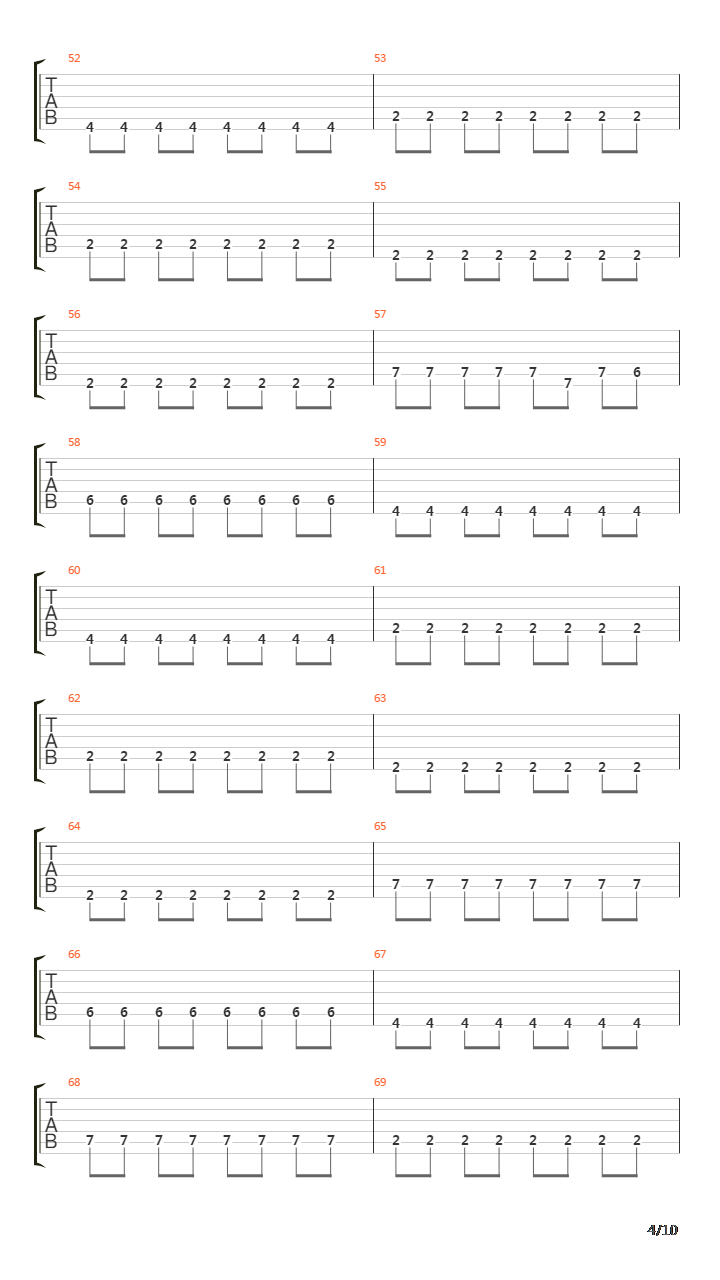 Mighty Long Fall吉他谱