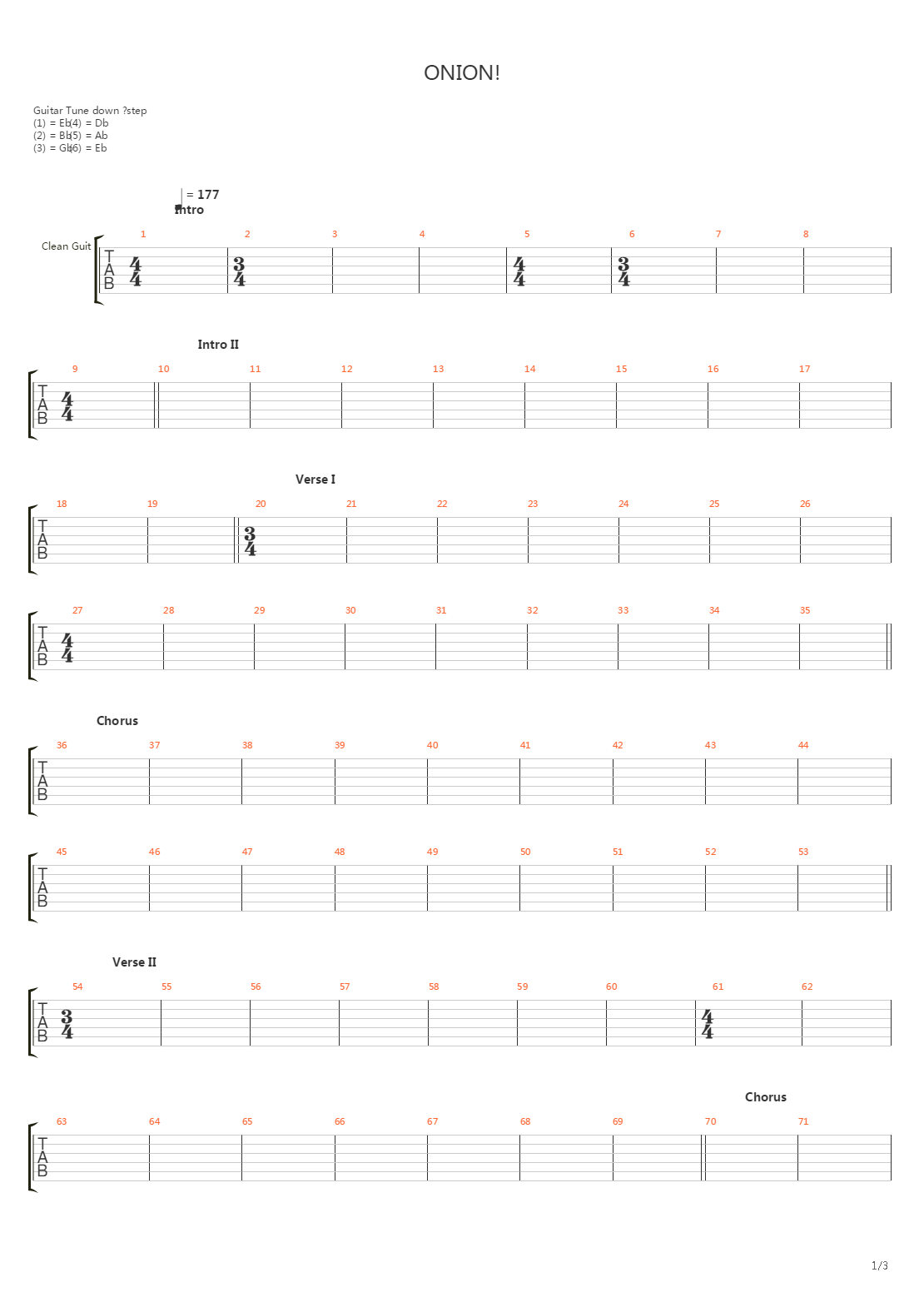 ONION吉他谱