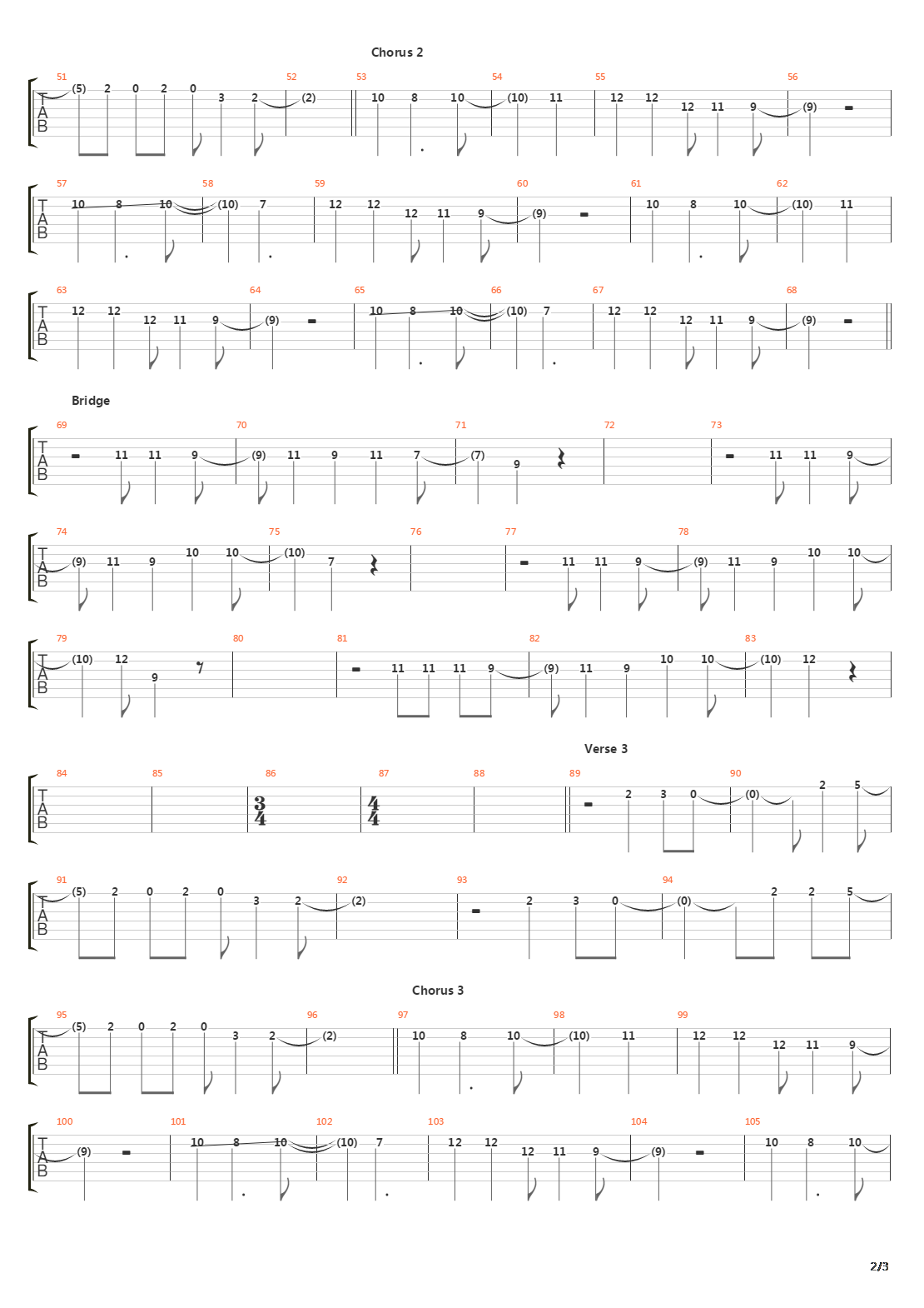 Plain Parade吉他谱