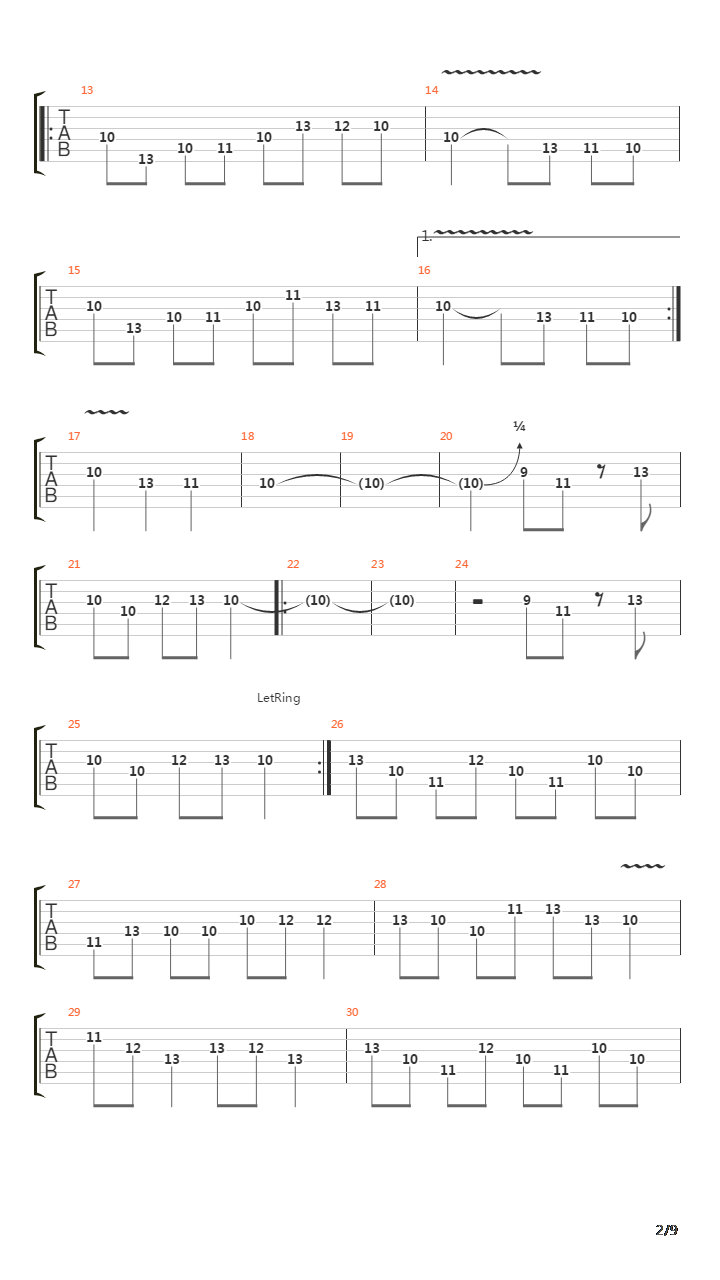 The End Of The Century吉他谱