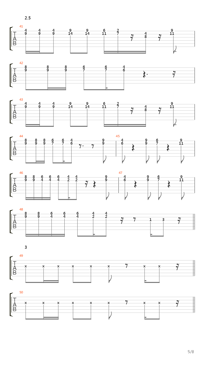 Lollipop（总谱）吉他谱