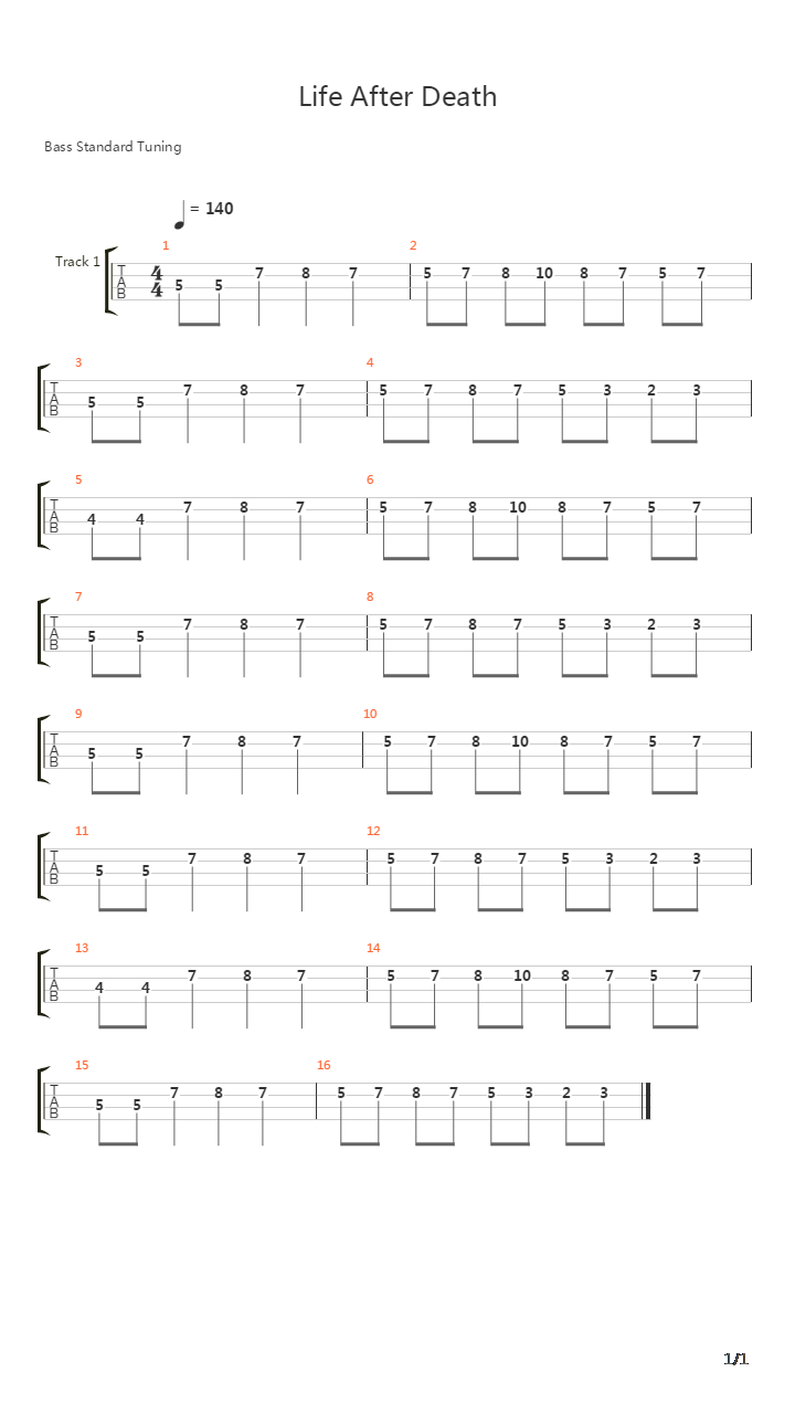 Life After Death吉他谱