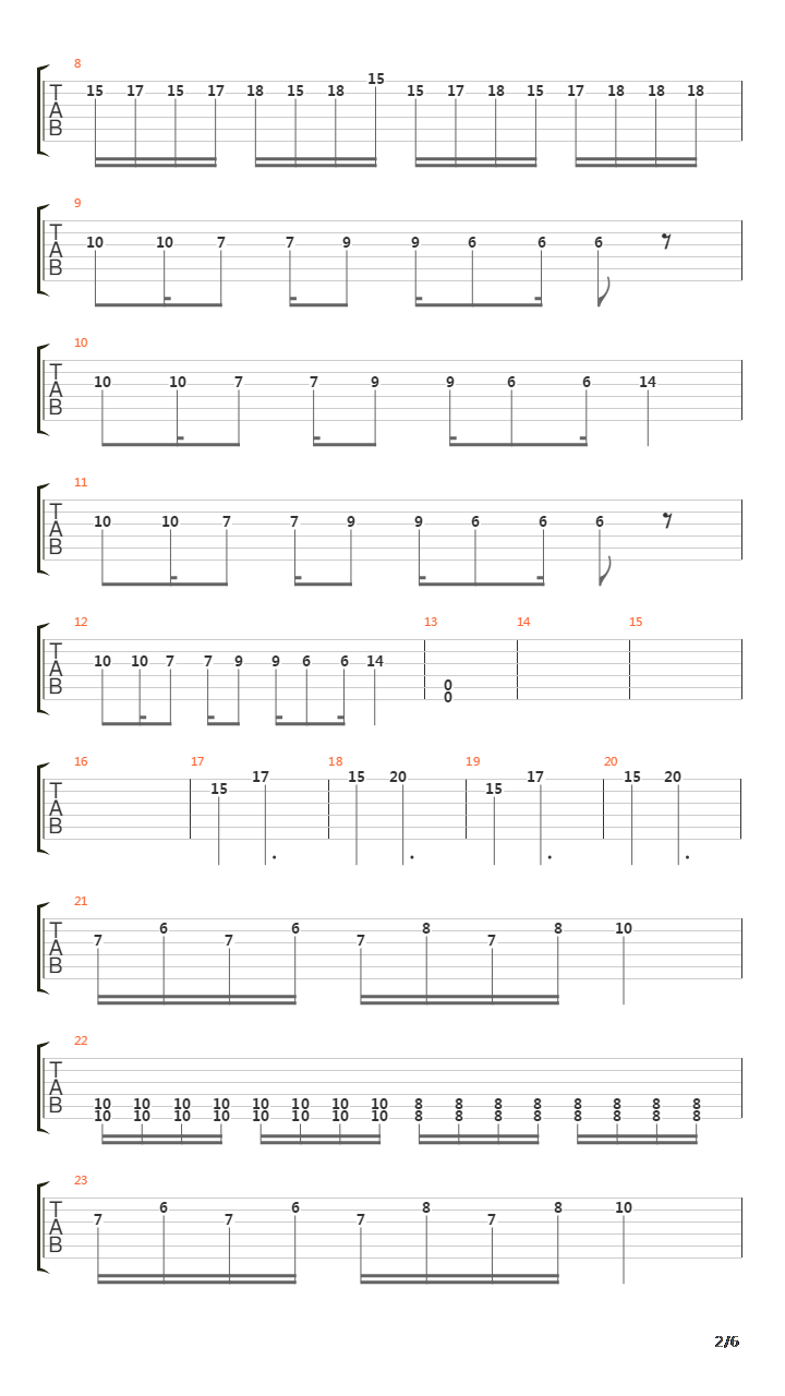 Patterns吉他谱