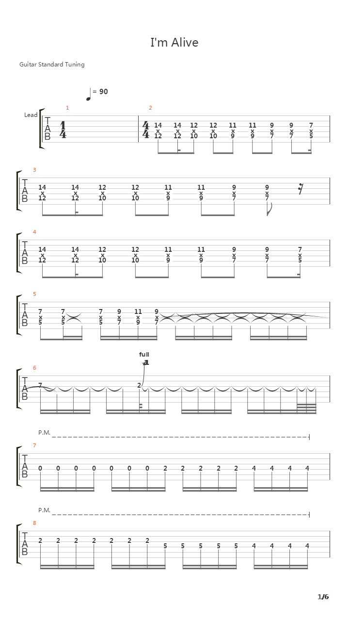 Im Alive吉他谱