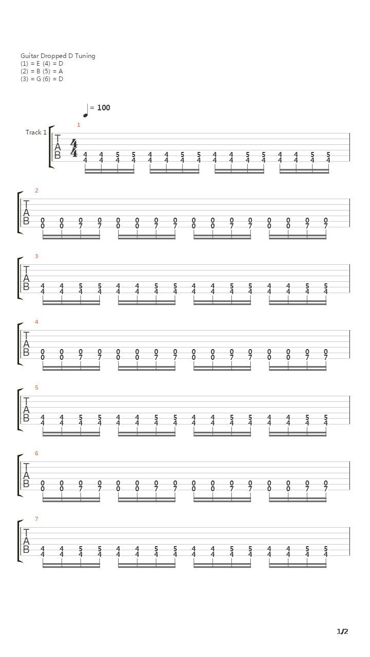 Thin Red Line吉他谱