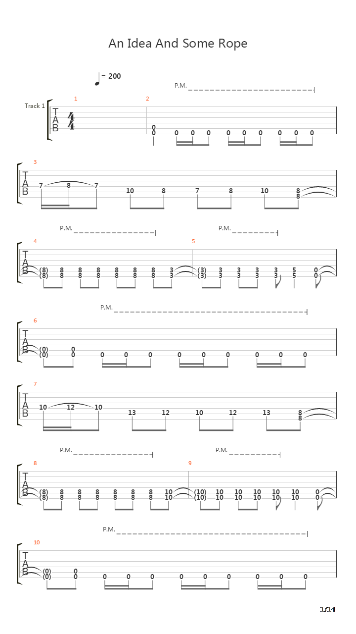 An Idea And Some Rope吉他谱