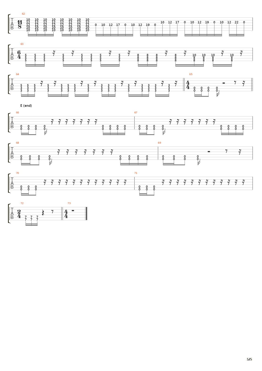 Burden吉他谱