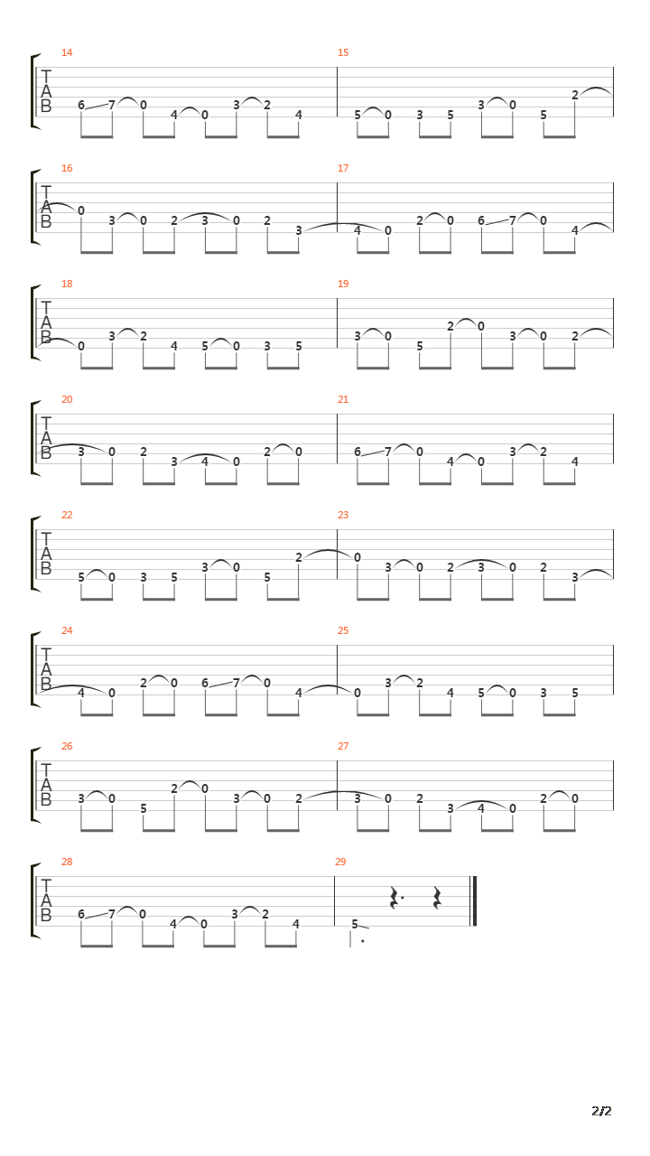 Orange Time Machines Care吉他谱