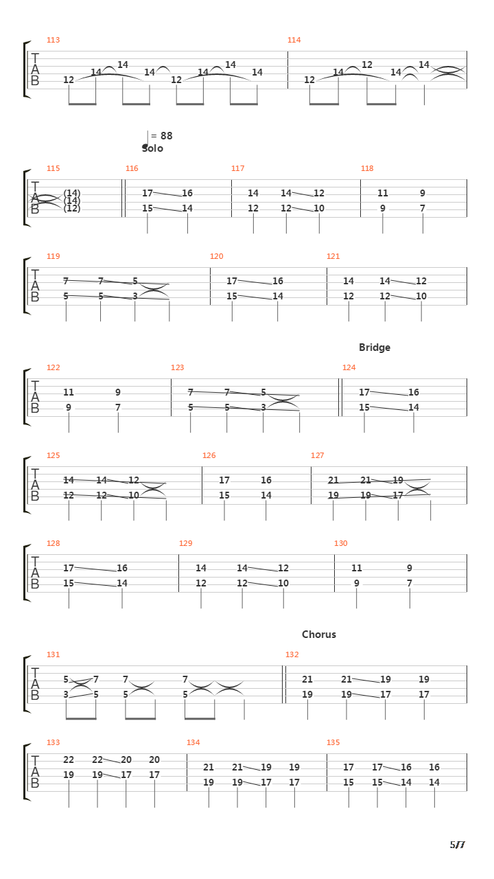 Die Alone吉他谱
