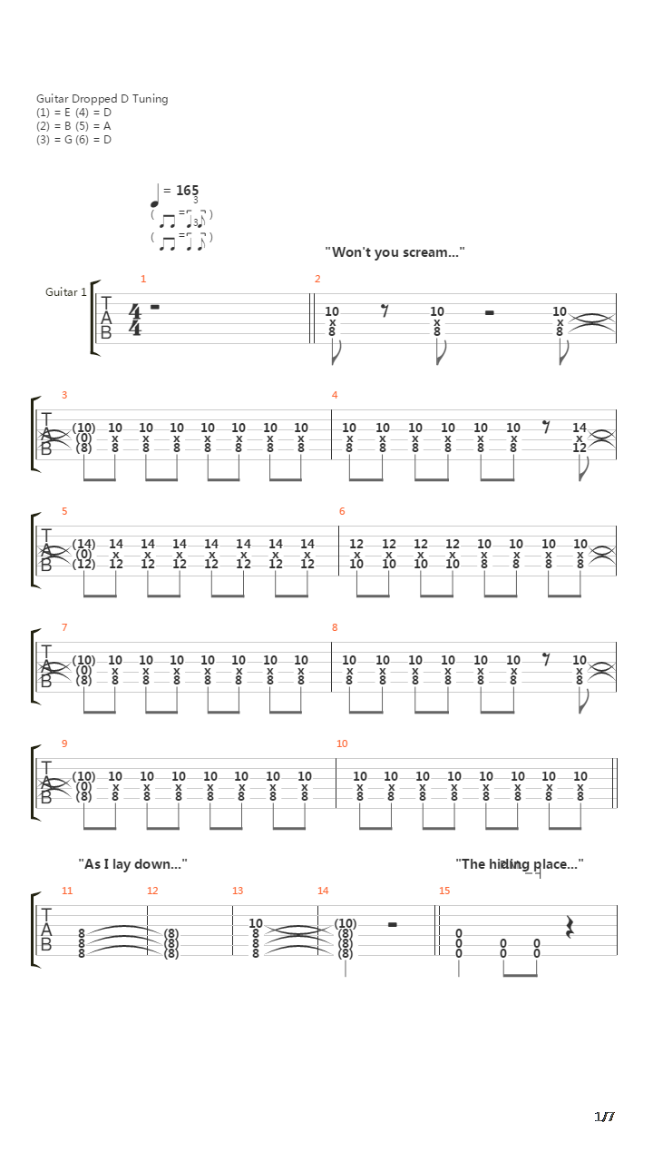 Wires And The Concept Of Breathing吉他谱