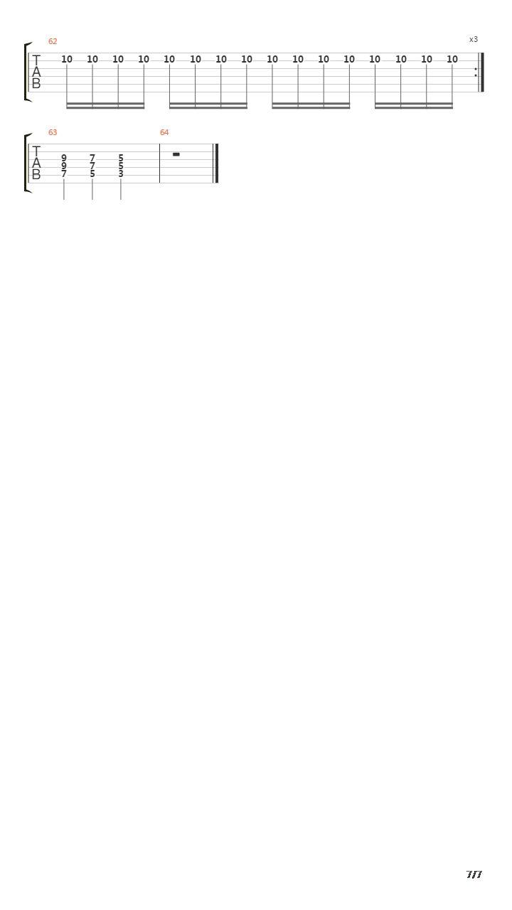 99 With An Anchor吉他谱