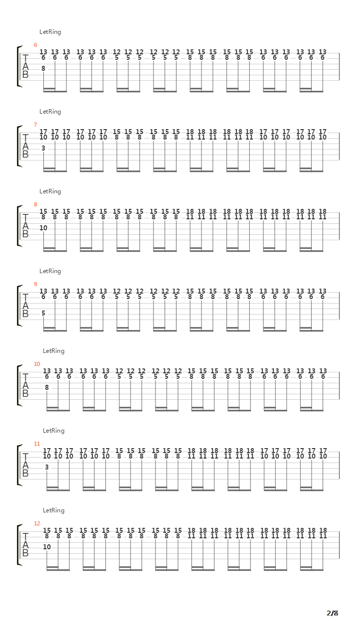 Take One Last Breath吉他谱