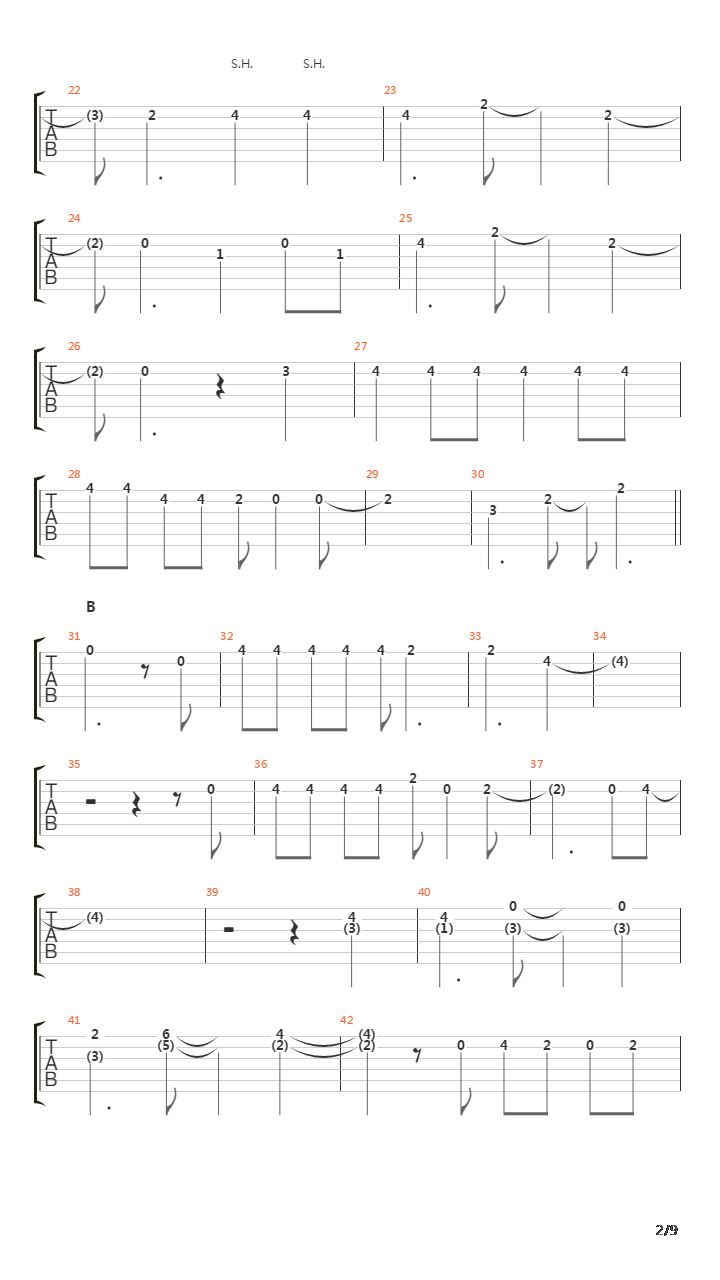 Jap吉他谱