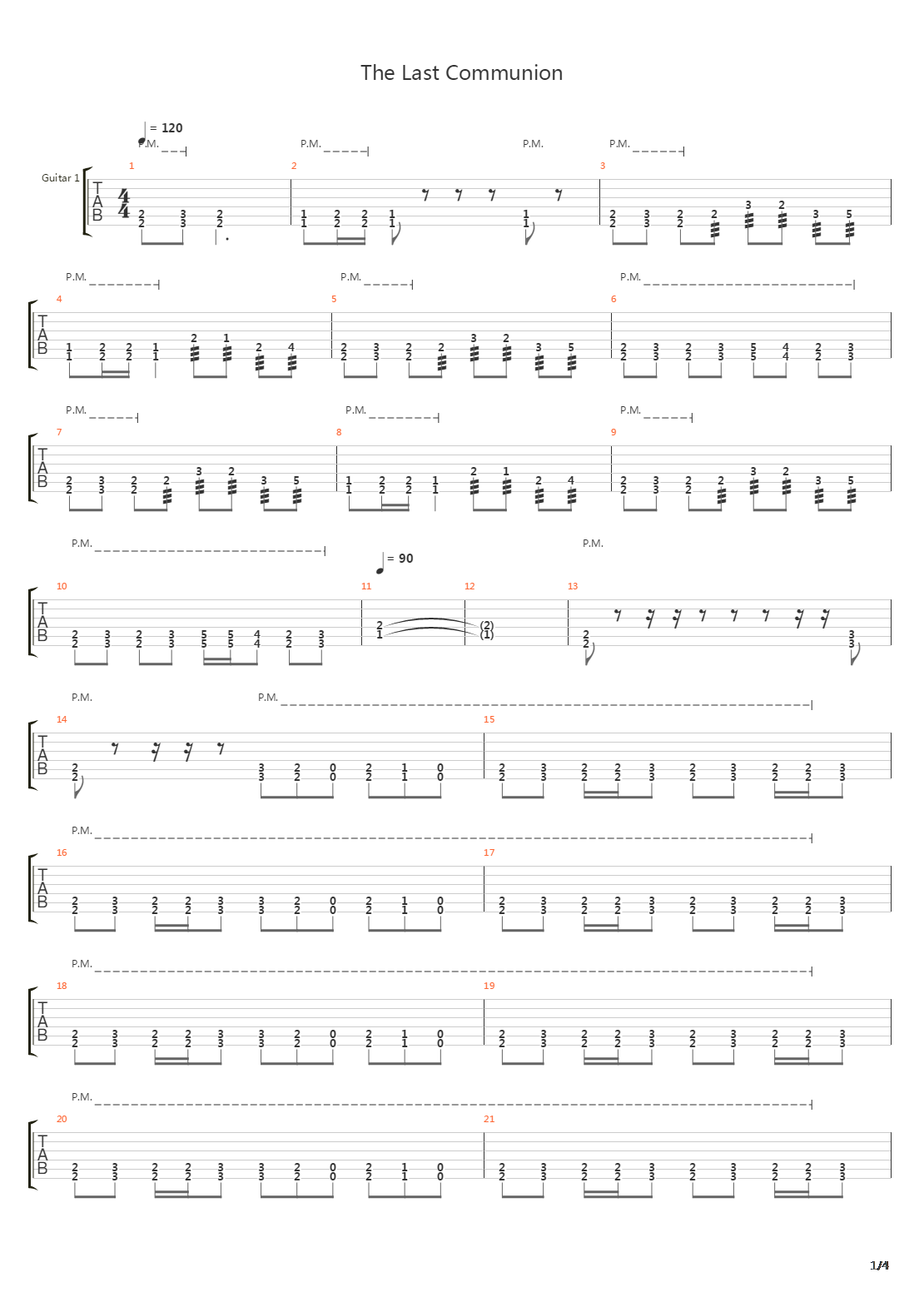 The Last Communion吉他谱
