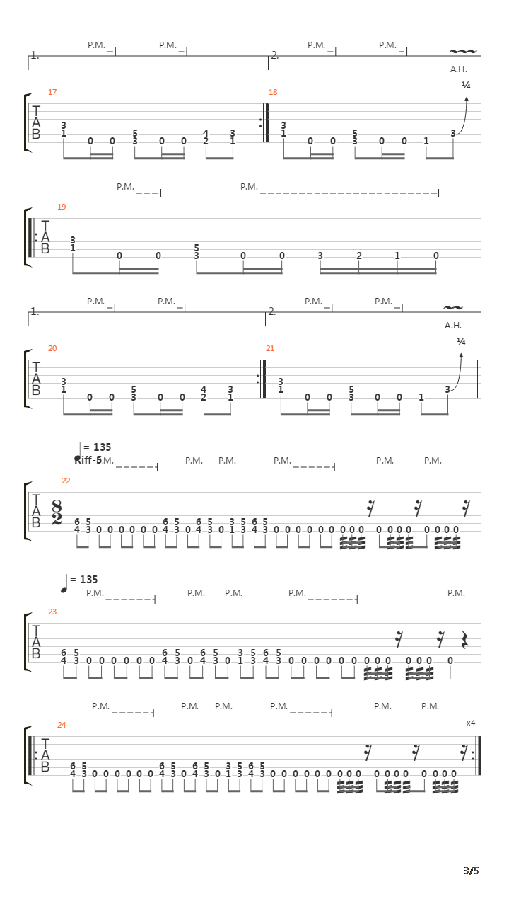 Sanguine Verses Of Extirpation吉他谱