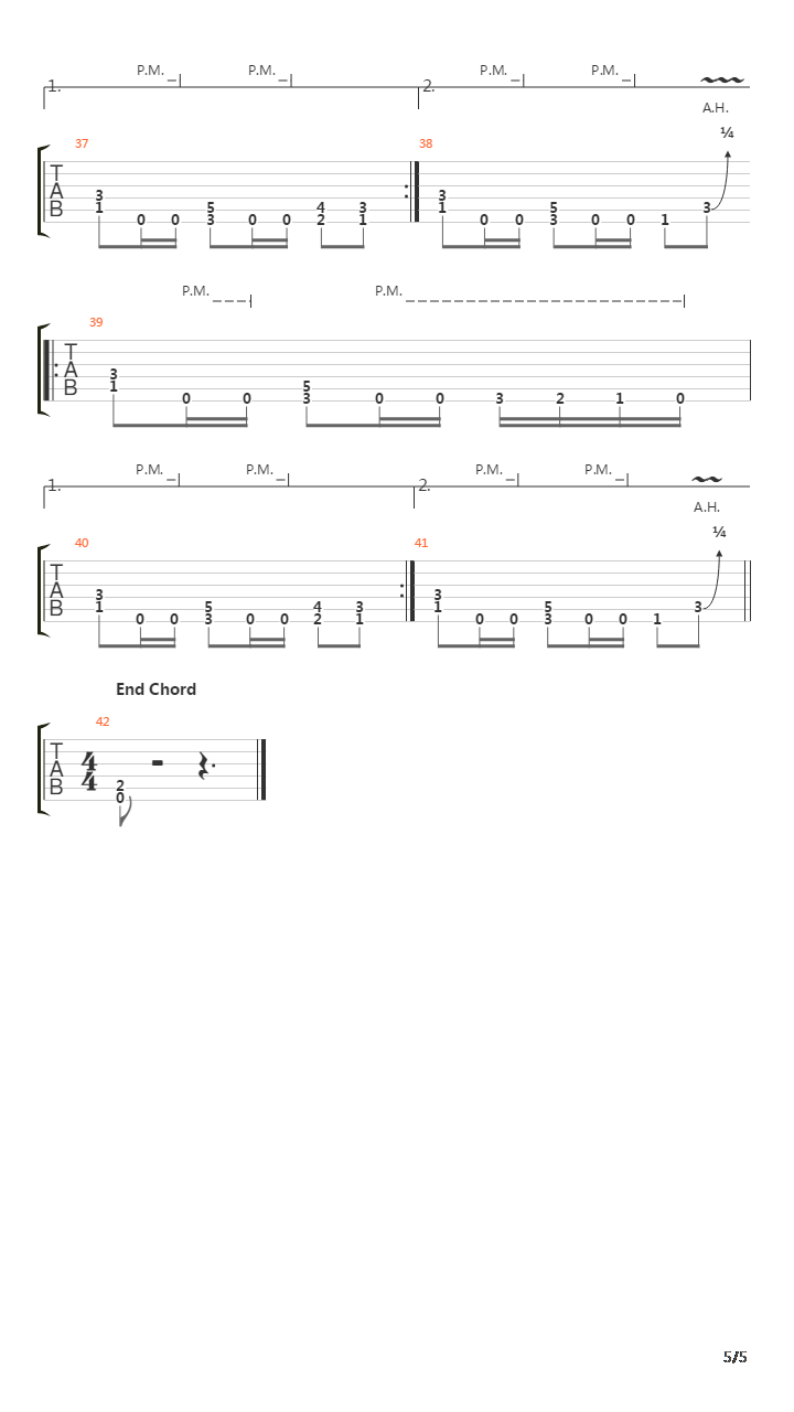 Sanguine Verses Of Extirpation吉他谱