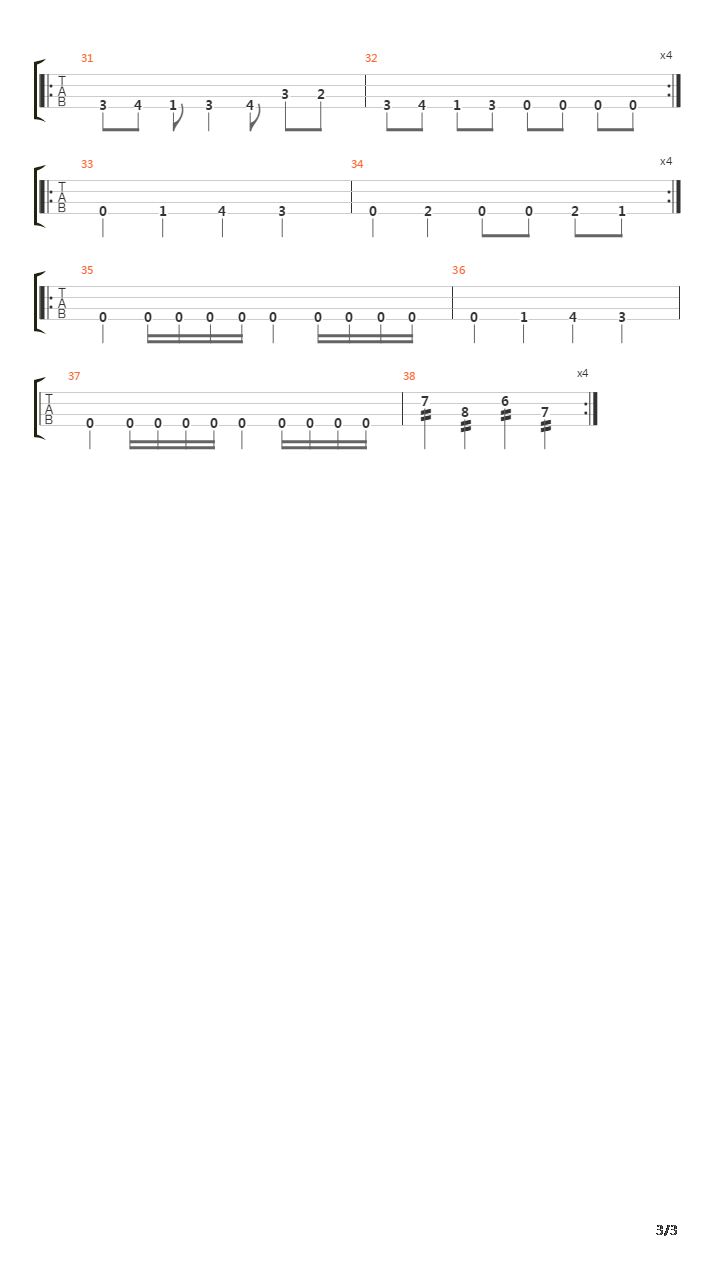 The Lament Cofiguration吉他谱