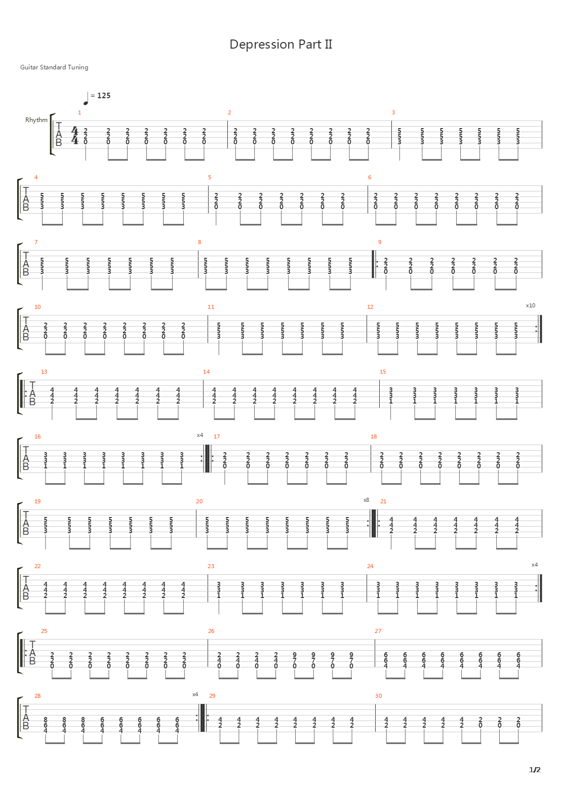Depression Part 2吉他谱
