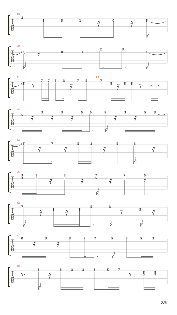 The Sign吉他谱