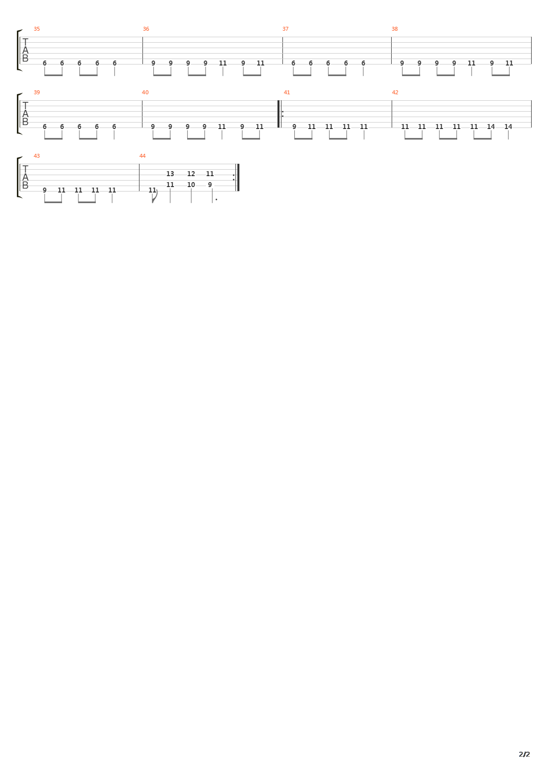 Into The Cave吉他谱