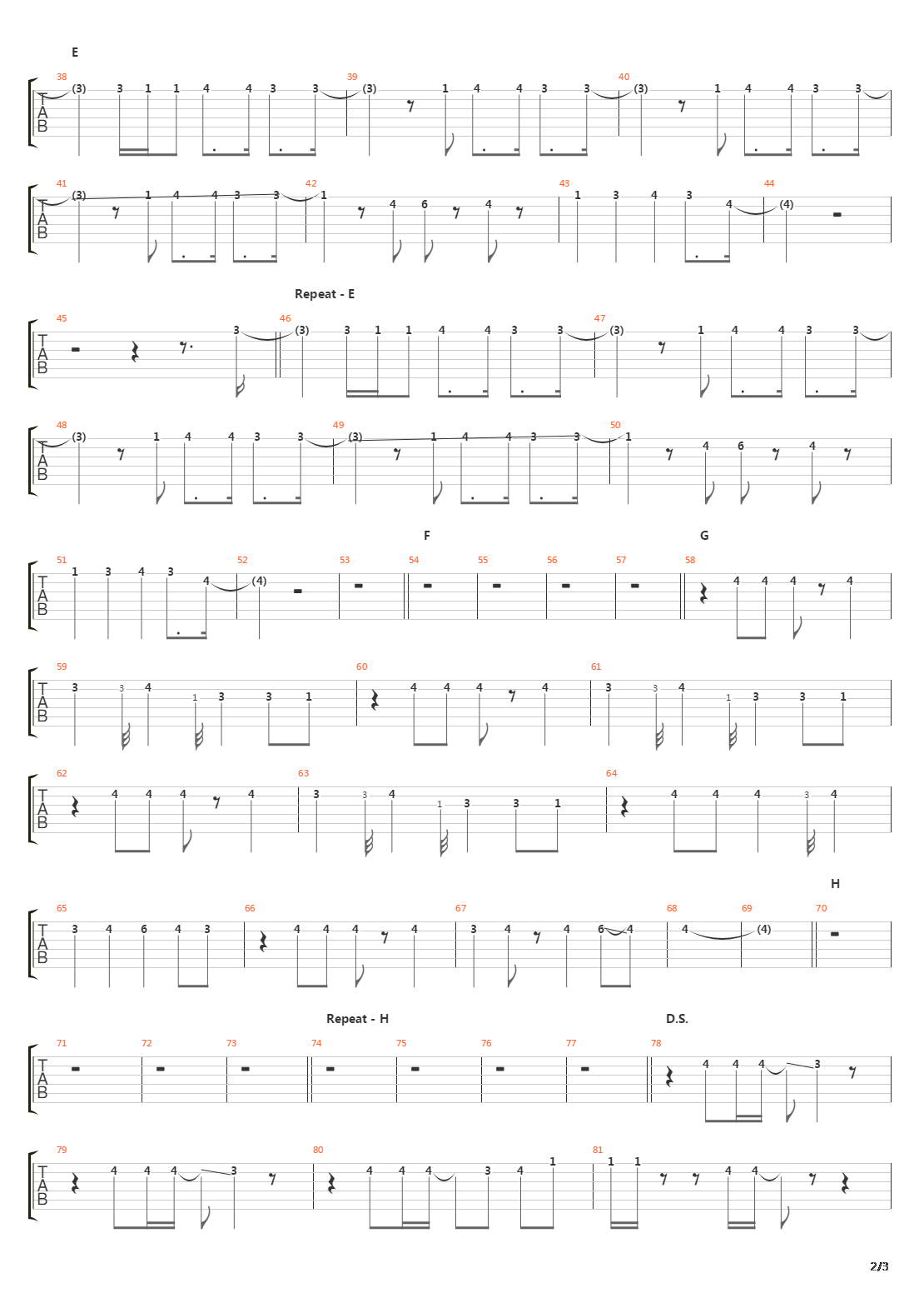 Hibikari吉他谱