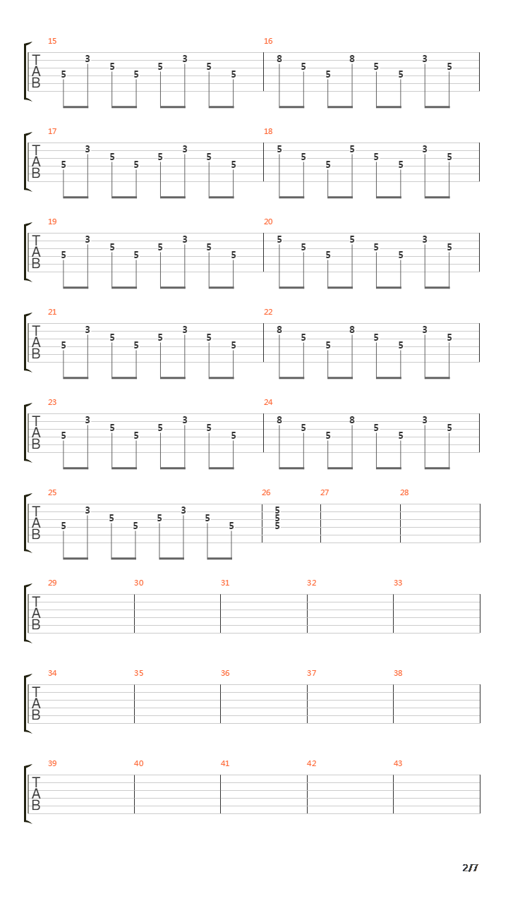 The Mess You Left With Me吉他谱