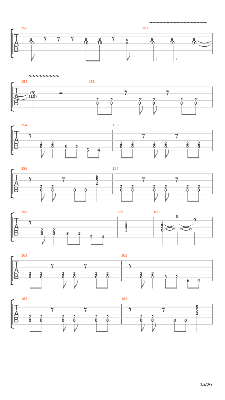 Dominate吉他谱