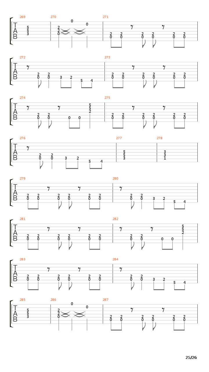 Dominate吉他谱