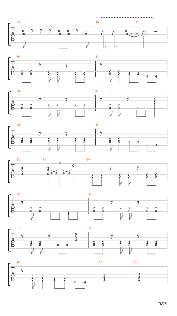 Dominate吉他谱