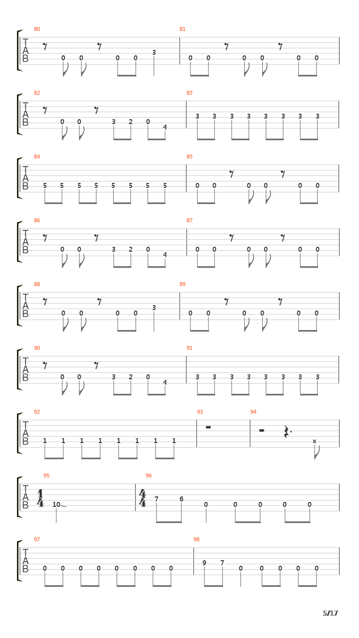 Dominate吉他谱