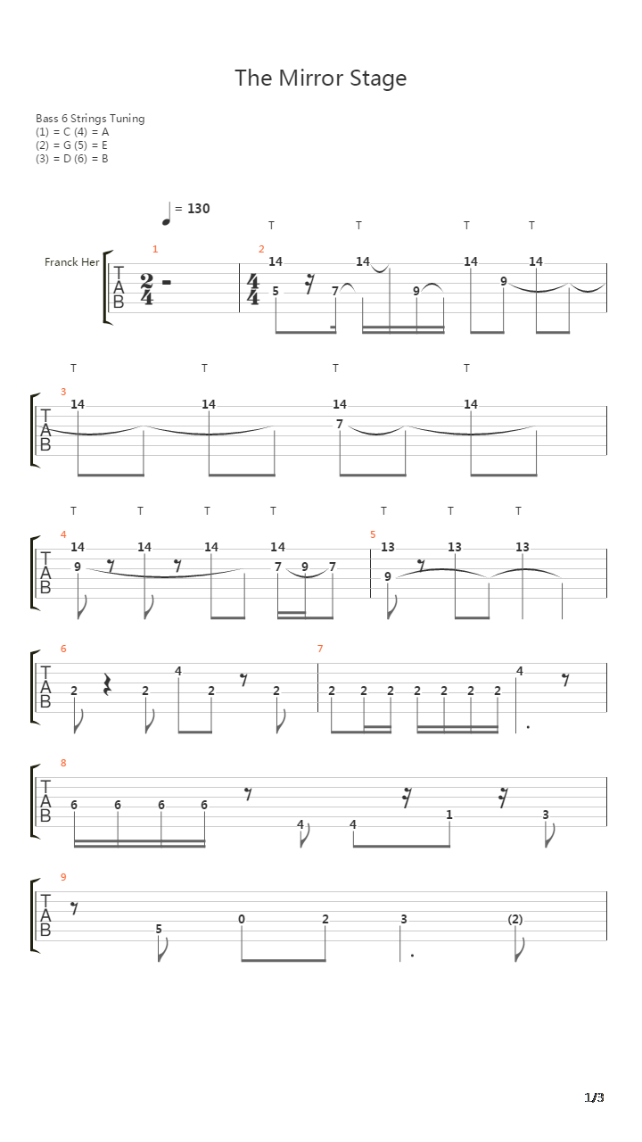 Mirror Stage吉他谱