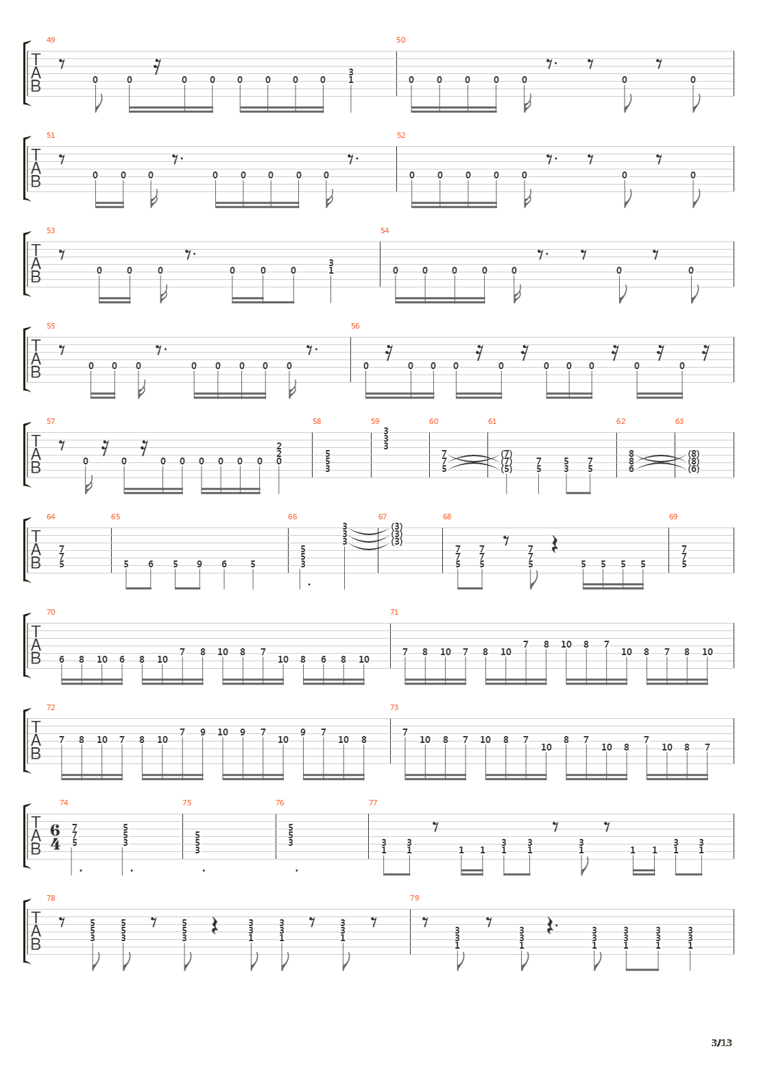 Seven Lands Of Sin吉他谱