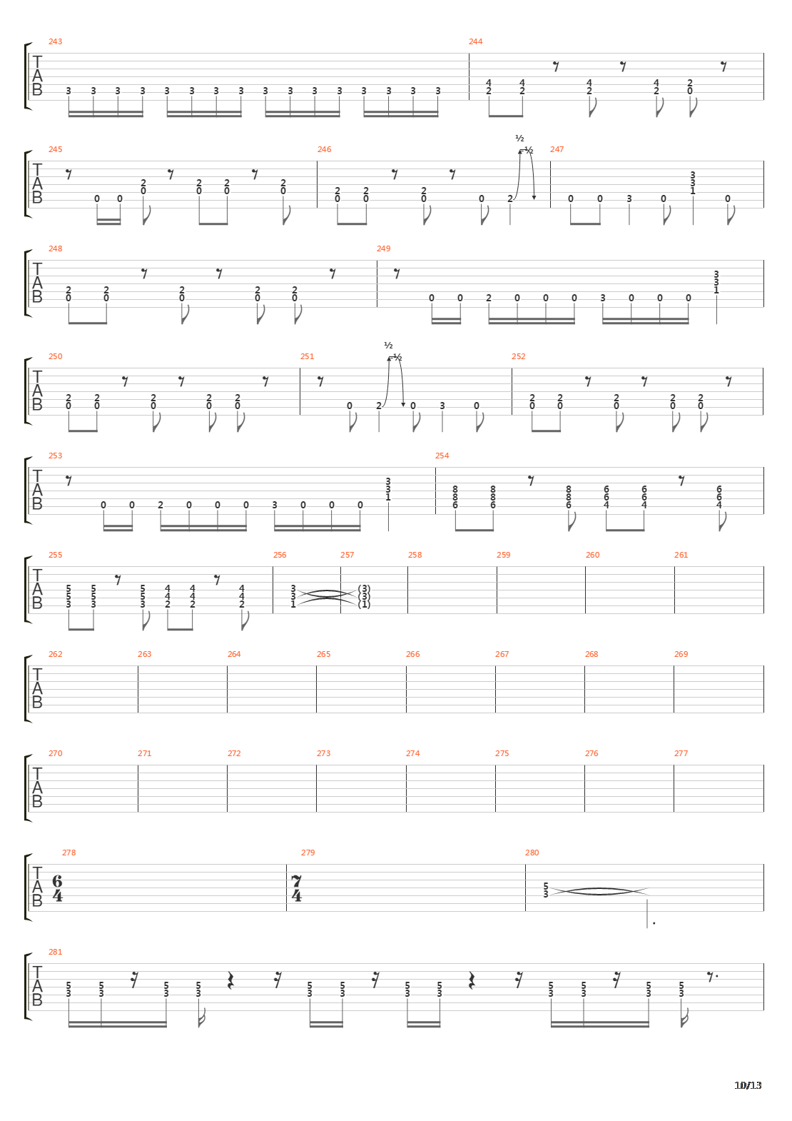 Seven Lands Of Sin吉他谱