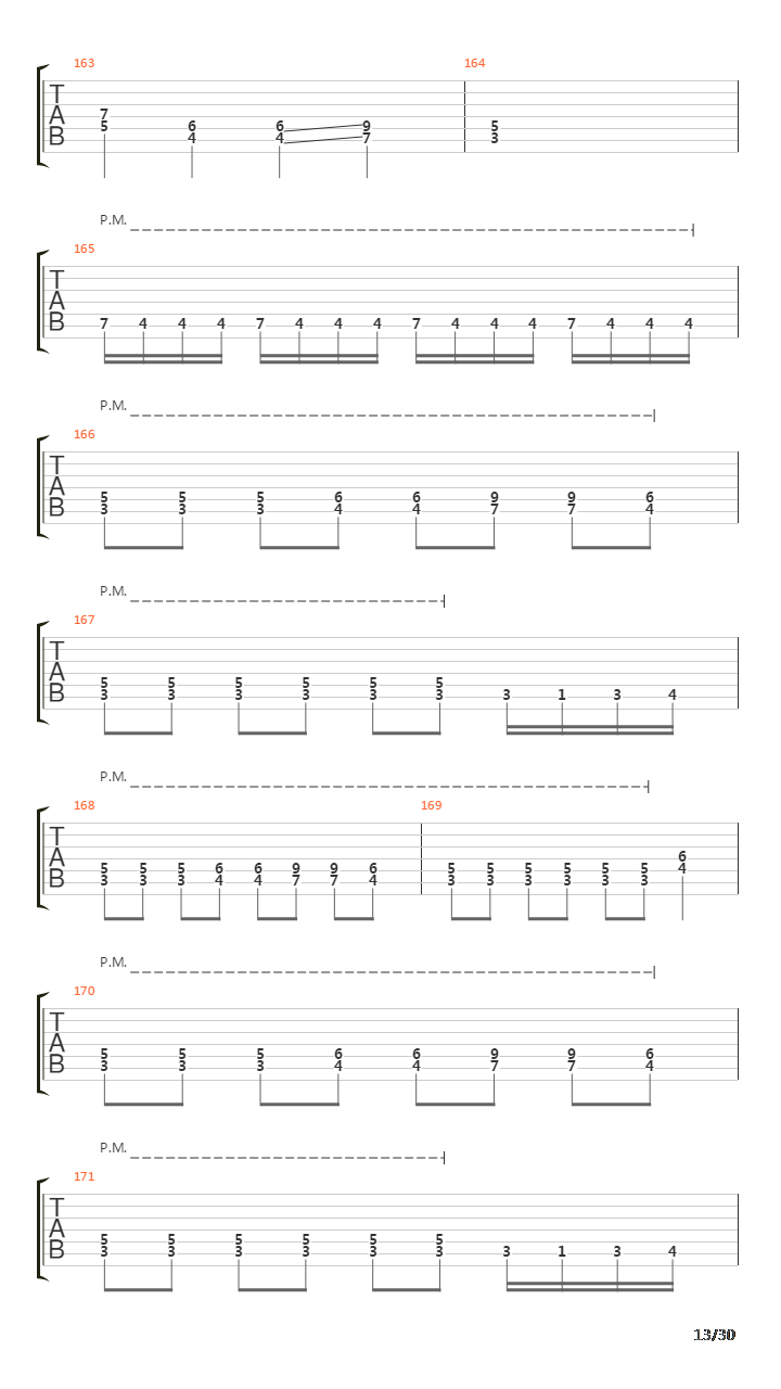 Seven Lands Of Sin吉他谱