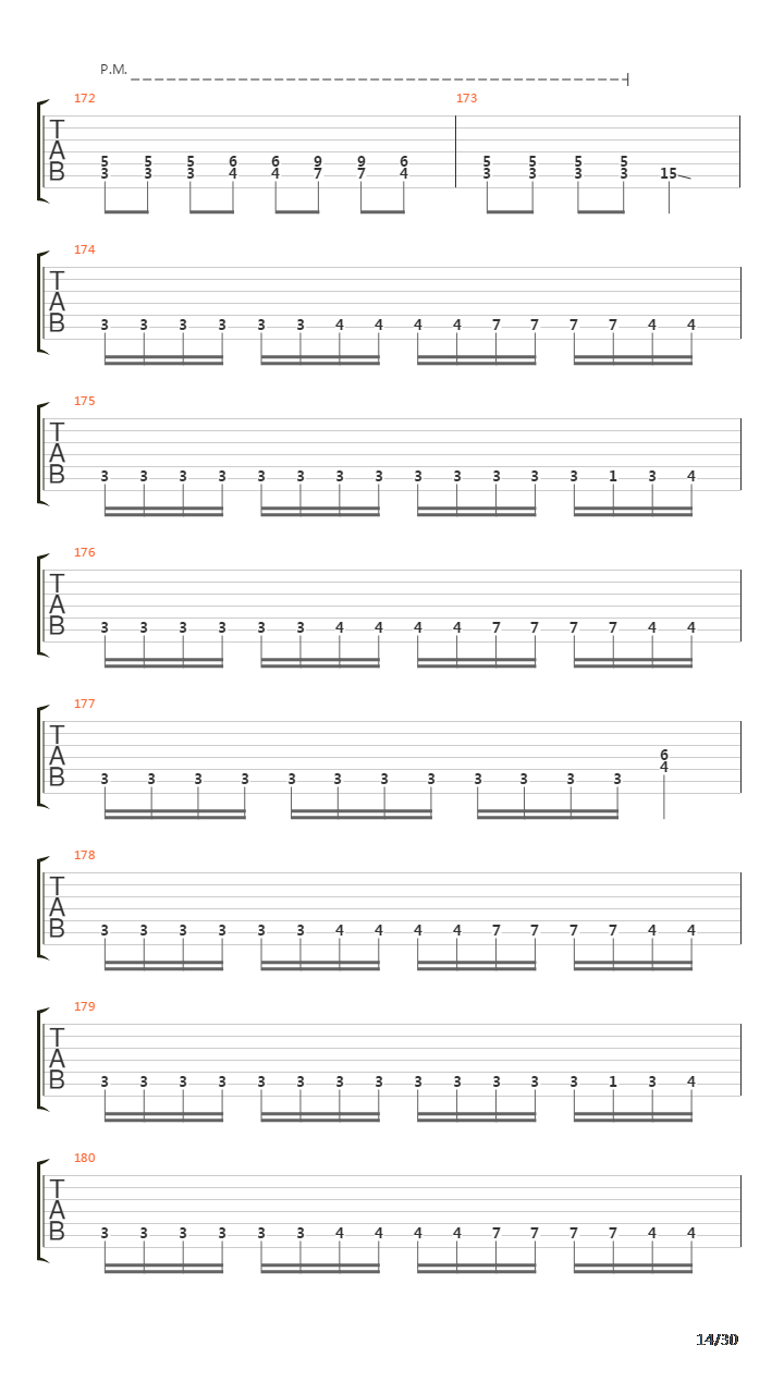 Seven Lands Of Sin吉他谱