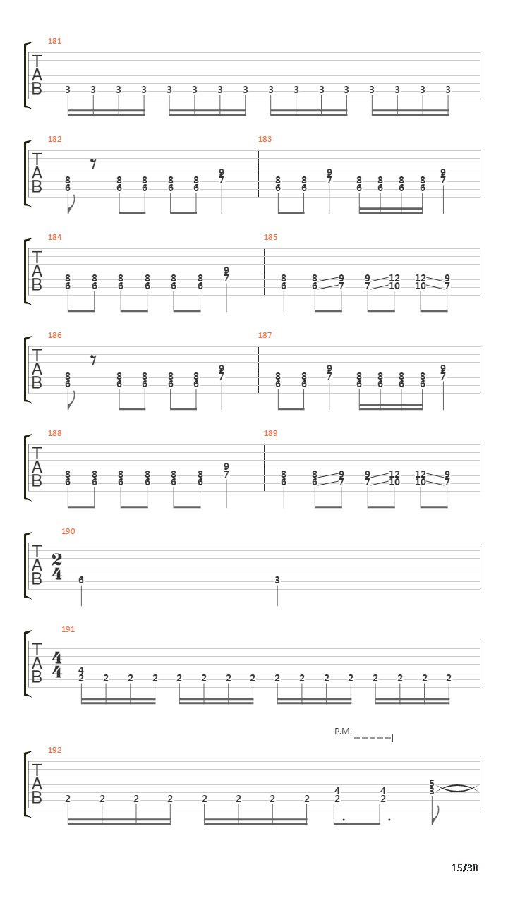 Seven Lands Of Sin吉他谱