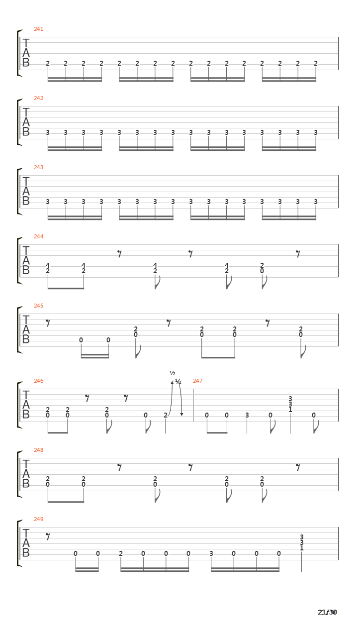 Seven Lands Of Sin吉他谱