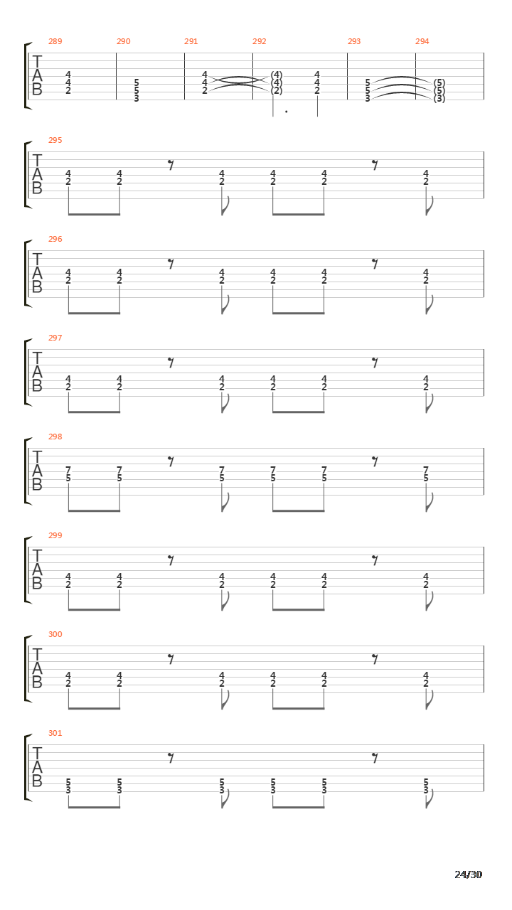 Seven Lands Of Sin吉他谱