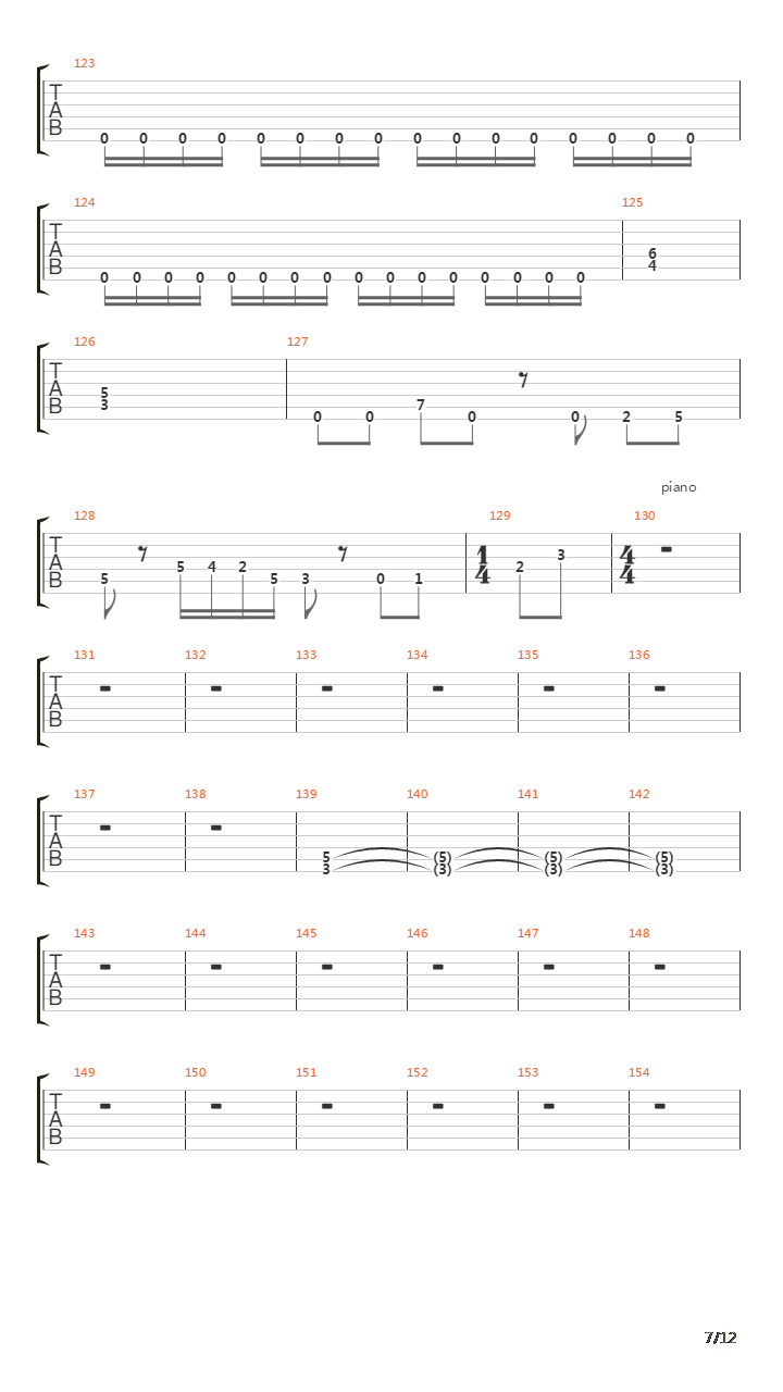 Stringless Violin吉他谱