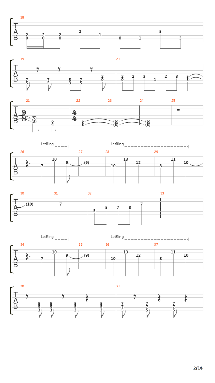 Stringless Violin吉他谱